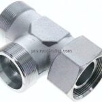 Einstellb. L-Schneidringverschraubung 38 S (M52x2), ohne Mutter & Schneidring, Stahl verzinkt