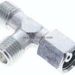 Einstellb. L-Schneidringverschraubung 6 S (M14x1,5), ohne Mutter & Schneidring, Stahl verzinkt