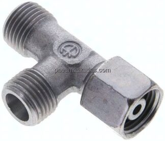 Einstellb. L-Schneidringverschraubung 8 S (M16x1,5), ohne Mutter & Schneidring, Stahl verzinkt