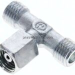 Einstellb. T-Schneidringverschraubung 6 S (M14x1,5), ohne Mutter & Schneidring, Stahl verzinkt