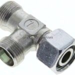 Einstellb. L-Schneidringverschraubung 15 L (M22x1,5), ohne Mutter & Schneidring, Stahl verzinkt