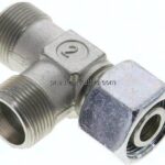 Einstellb. L-Schneidringverschraubung 16 S (M24x1,5), ohne Mutter & Schneidring, Stahl verzinkt