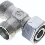 Einstellb. L-Schneidringverschraubung 18 L (M26x1,5), ohne Mutter & Schneidring, Stahl verzinkt