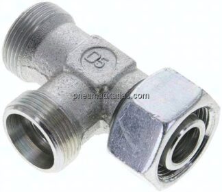 Einstellb. L-Schneidringverschraubung 18 L (M26x1,5), ohne Mutter & Schneidring, Stahl verzinkt