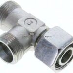 Einstellb. L-Schneidringverschraubung 20 S (M30x2), ohne Mutter & Schneidring, Stahl verzinkt