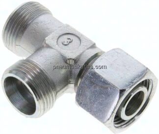 Einstellb. L-Schneidringverschraubung 20 S (M30x2), ohne Mutter & Schneidring, Stahl verzinkt