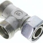 Einstellb. L-Schneidringverschraubung 22 L (M30x2), ohne Mutter & Schneidring, Stahl verzinkt