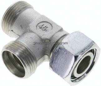 Einstellb. L-Schneidringverschraubung 22 L (M30x2), ohne Mutter & Schneidring, Stahl verzinkt