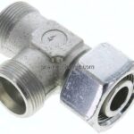 Einstellb. L-Schneidringverschraubung 25 S (M36x2), ohne Mutter & Schneidring, Stahl verzinkt