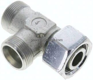 Einstellb. L-Schneidringverschraubung 25 S (M36x2), ohne Mutter & Schneidring, Stahl verzinkt