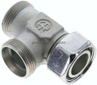 Einstellb. L-Schneidringverschraubung 28 L (M36x2), ohne Mutter & Schneidring, Stahl verzinkt