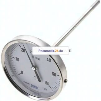 Bimetallthermometer, waagerecht D100/0 bis +60°C/200mm
