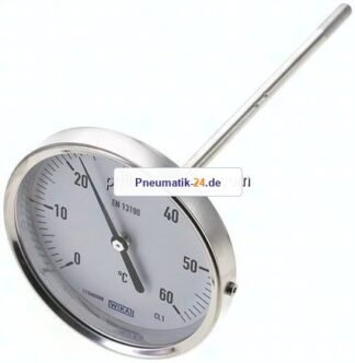 Bimetallthermometer, waagerecht D100/0 bis +60°C/200mm