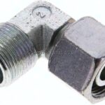 Einstellb. Winkel-Schneidringverschr. 14 S (M22x1,5), ohne Mutter & Schneidring, Stahl verzinkt