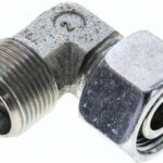 Einstellb. Winkel-Schneidringverschr. 15 L (M22x1,5), ohne Mutter & Schneidring, Stahl verzinkt