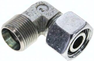 Einstellb. Winkel-Schneidringverschr. 15 L (M22x1,5), ohne Mutter & Schneidring, Stahl verzinkt