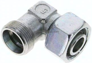 Einstellb. Winkel-Schneidringverschr. 18 L (M26x1,5), ohne Mutter & Schneidring, Stahl verzinkt