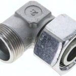 Einstellb. Winkel-Schneidringverschr. 25 S (M36x2), ohne Mutter & Schneidring, Stahl verzinkt