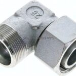 Einstellb. Winkel-Schneidringverschr. 30 S (M42x2), ohne Mutter & Schneidring, Stahl verzinkt