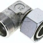 Einstellb. Winkel-Schneidringverschr. 38 S (M52x2), ohne Mutter & Schneidring, Stahl verzinkt