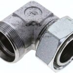 Einstellb. Winkel-Schneidringverschr. 42 L (M52x2), ohne Mutter & Schneidring, Stahl verzinkt