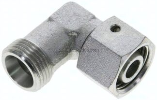 Einstellb. Winkel-Schneidringverschr. 12 S (M20x1,5), ohne Mutter & Schneidring, Stahl verzinkt