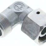 Einstellb. Winkel-Schneidringverschr. 14 S (M22x1,5), ohne Mutter & Schneidring, Stahl verzinkt