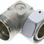 Einstellb. Winkel-Schneidringverschr. 35 L (M45x2), ohne Mutter & Schneidring, Stahl verzinkt