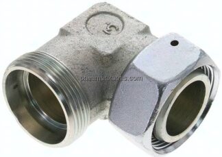 Einstellb. Winkel-Schneidringverschr. 35 L (M45x2), ohne Mutter & Schneidring, Stahl verzinkt