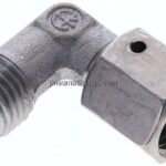 Einstellb. Winkel-Schneidringverschr. 6 S (M14x1,5), ohne Mutter & Schneidring, Stahl verzinkt