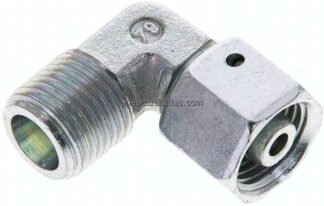 Einstellb. Winkel-Schneidringverschr. 8 S (M16x1,5), ohne Mutter & Schneidring, Stahl verzinkt