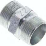 Gerade Schneidringverschraubung 12 LL (M16x1), ohne Mutter & Schneidring, Stahl verzinkt