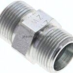 Gerade Schneidringverschraubung 14 S (M22x1,5), ohne Mutter & Schneidring, Stahl verzinkt
