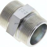 Gerade Schneidringverschraubung 30 S (M42x2), ohne Mutter & Schneidring, Stahl verzinkt