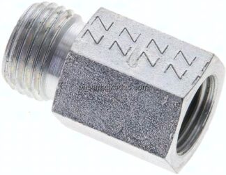 Aufschraub-Schneidringverschr. M 14x1,5-10 L (M16x1,5), ohne Mutter & Schneidring, Stahl verzinkt