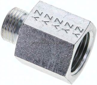 Aufschraub-Schneidringverschr. G 1/2"-10 L (M16x1,5), ohne Mutter & Schneidring, Stahl verzinkt