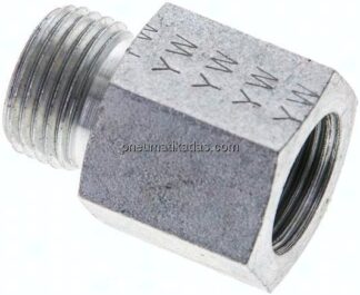 Aufschraub-Schneidringverschr. G 3/8"-10 S (M18x1,5), ohne Mutter & Schneidring, Stahl verzinkt