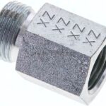 Aufschraub-Schneidringverschr. M 16x1,5-12 L (M18x1,5), ohne Mutter & Schneidring, Stahl verzinkt