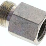 Aufschraub-Schneidringverschr. M 18x1,5-12 S (M20x1,5), ohne Mutter & Schneidring, Stahl verzinkt