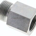 Aufschraub-Schneidringverschr. M 20x1,5-14 S (M22x1,5), ohne Mutter & Schneidring, Stahl verzinkt