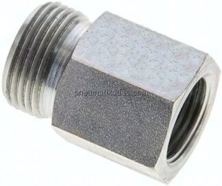Aufschraub-Schneidringverschr. M 18x1,5-15 L (M22x1,5), ohne Mutter & Schneidring, Stahl verzinkt
