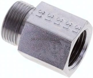 Aufschraub-Schneidringverschr. G 1/2"-15 L (M22x1,5), ohne Mutter & Schneidring, Stahl verzinkt