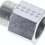 Aufschraub-Schneidringverschr. M 22x1,5-16 S (M24x1,5), ohne Mutter & Schneidring, Stahl verzinkt