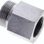 Aufschraub-Schneidringverschr. M 22x1,5-18 L (M26x1,5), ohne Mutter & Schneidring, Stahl verzinkt