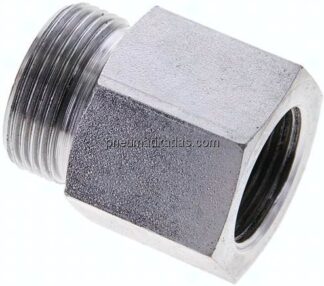 Aufschraub-Schneidringverschr. M 22x1,5-18 L (M26x1,5), ohne Mutter & Schneidring, Stahl verzinkt