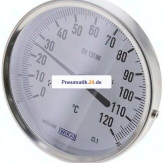 Bimetallthermometer, waagerecht D100/0 bis +120°C/63mm