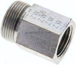 Aufschraub-Schneidringverschr. G 1/2"-18 L (M26x1,5), ohne Mutter & Schneidring, Stahl verzinkt