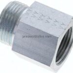 Aufschraub-Schneidringverschr. M 27x2-20 S (M30x2), ohne Mutter & Schneidring, Stahl verzinkt