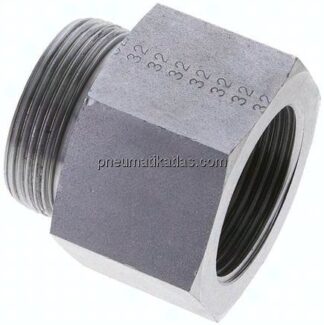 Aufschraub-Schneidringverschr. G 1-1/4"-35 L (M45x2), ohne Mutter & Schneidring, Stahl verzinkt