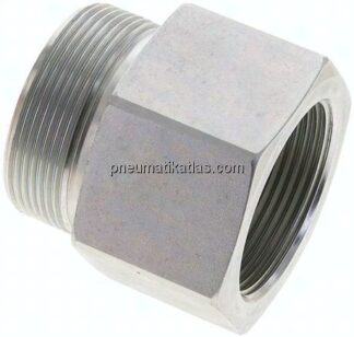 Aufschraub-Schneidringverschr. G 1-1/2"-38 S (M52x2), ohne Mutter & Schneidring, Stahl verzinkt